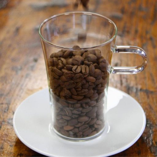 COSTA C Coffee glass 0,3 L, with porcelain saucer