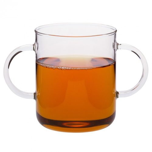 OFFICE DUO heat resistant glass cup with two handles 0,4 L
