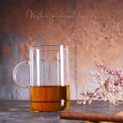 OFFICE XL heat resistant glass mug without decor 0,6 L