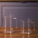 OFFICE DOT XL heat resistant glass mug without decor 0,6 L