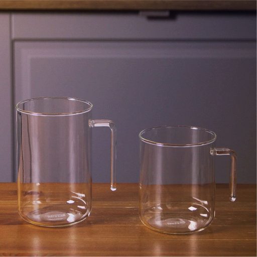 OFFICE DOT XL heat resistant glass mug without decor 0,6 L