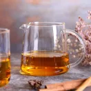 FOR TWO (G) heat resistant glass teapot with lid and glass strainer 0,4 L