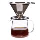 FOR TWO csepegtetős üveg kávékészítő, fém szűrővel 0,5 L (3 csésze)