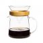 Coffee maker FOR TWO (LA) 0,5 L with glass filter holder and bamboo ring - 3 cups