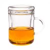 ZYCLO (G) heat resistant glass mug with lid and glass strainer 0,3 L