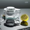 TEA TIME (S) hőálló üveg teáscsésze, kiegészítőkkel 300 ml