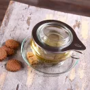 TEA TIME (S) heat resistant glass cup with lid and stainless steel strainer 0,3 L