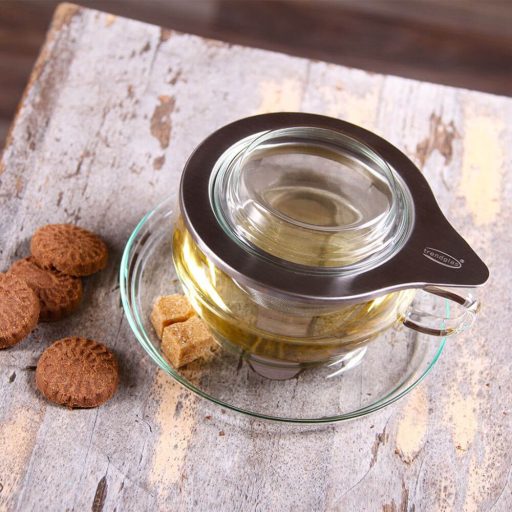 TEA TIME (S) hőálló üveg teáscsésze, kiegészítőkkel 300 ml