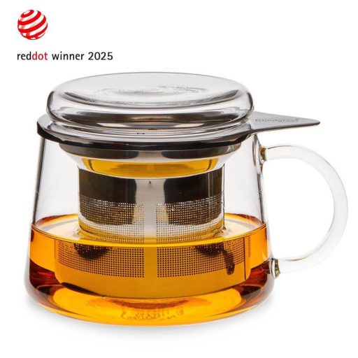 CONUM teáskanna hőálló üvegből, tetővel és szűrővel 400 ml