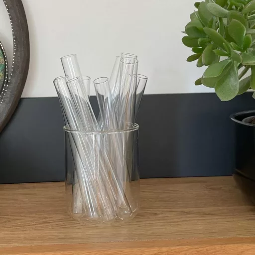 Kémcső, perem nélkül, 16x160mm, parafadugó nélkül