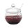 MIKO glass jam/honey pot with glass stirrer 250 ml