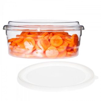   Mikrózható, hőálló üveg tál CENTRIC -M- 800 ml,  kiegészítőkkel