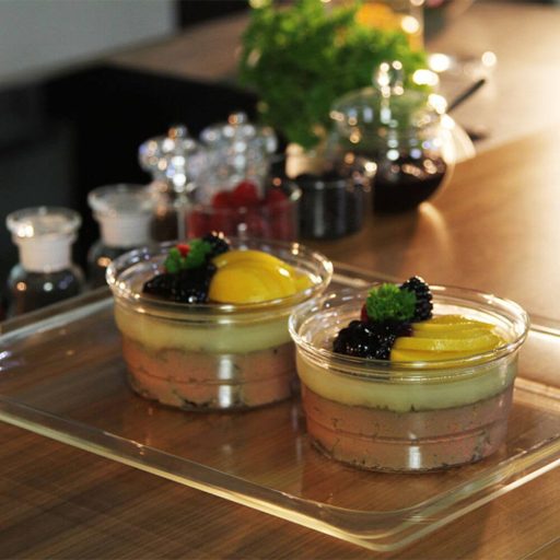 Microwave glass dish set CENTRIC GP,  with glass and plastic lids