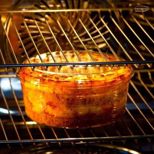 Microwave glass dish set CENTRIC GP,  with glass and plastic lids