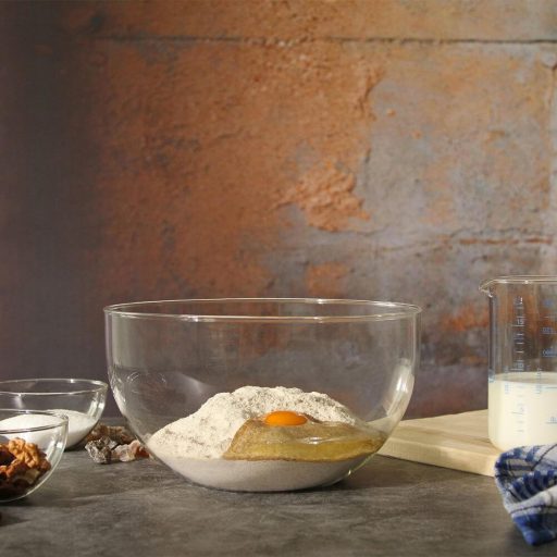 Heat resistant glass bowl 4 L