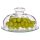 Cheese dome with glass board, 21cm