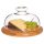 Cheese dome with bamboo board, 21cm