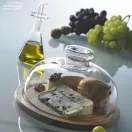 Cheese dome with bamboo board, 21cm