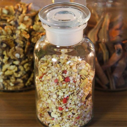 Patikai üveg tároló szett -átlátszó 500 ml (2db/dob)