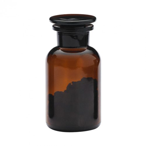 Fűszer-, teafű üveg konyhai tároló szett, barna 0,25 L (2db/doboz)