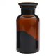 Fűszer-, teafű üveg konyhai tároló szett, barna 0,5 L (2db/doboz)