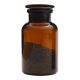 Fűszer-, teafű üveg konyhai tároló szett, barna 1 L (2db/doboz)
