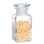 Apothecary bottle mini- square, clear, 0.1l (2pcs/box) 