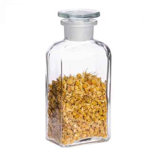 Apothecary bottle small - square, clear, 0.25l (2pcs/box)