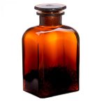 Apothecary bottle medium - square, amber, 0.5l (2pcs/box)