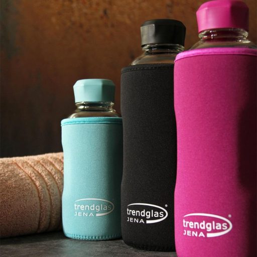 Hőtartó neoprén palackvédő huzat BLUE OCEAN 1000 ml-es üveg kulacshoz - lila