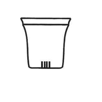 Glass strainer, small