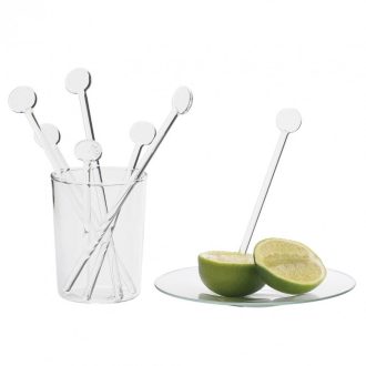 Glass stirrer 18 cm (6pcs/package)