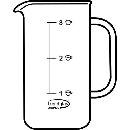 Glass body for coffee maker 0.35l