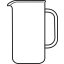 Glass body PISA 0,6 L
