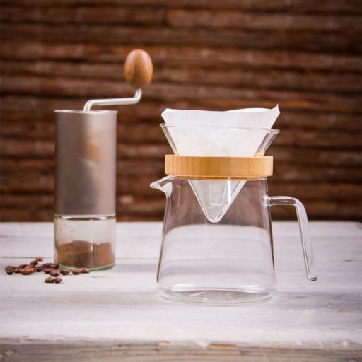 POUR OVER Bamboo adapter for glass filter holder
