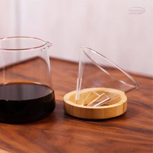 POUR OVER Bamboo adapter for glass filter holder