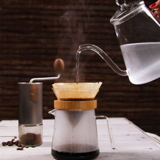 POUR OVER Bamboo adapter for glass filter holder