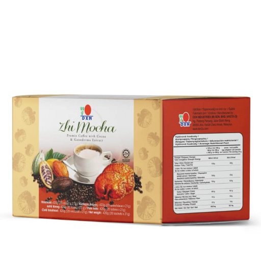 DXN Zhi Mocha coffee with cocoa (20 sachets x 21 g)