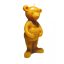 Handmade beeswax candle - Bear (14cm x 4,5cm)