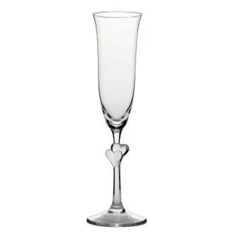   L'AMOUR Pezsgős pohár - selyemmatt szívvel 175 ml (2db/doboz)